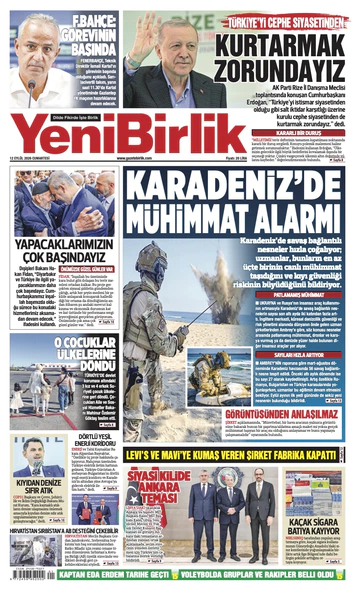 Yeni Birlik Gazetesi | 12 Eylül 2026