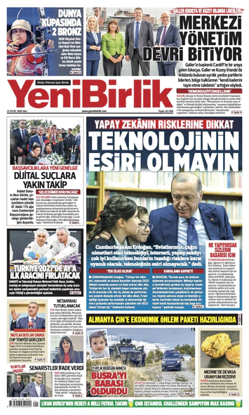 Yeni Birlik Gazetesi | 15 Eylül 2026