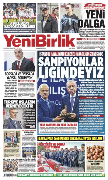 Yeni Birlik Gazetesi | 19 Eylül 2026