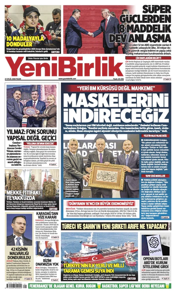 Yeni Birlik Gazetesi | 27 Eylül 2026