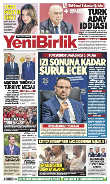 Yeni Birlik Gazetesi | 1 Ekim 2026