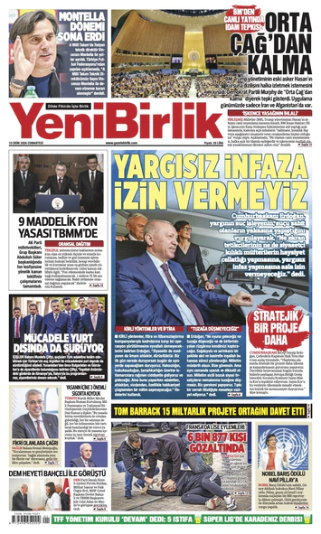Yeni Birlik Gazetesi | 10 Ekim 2026