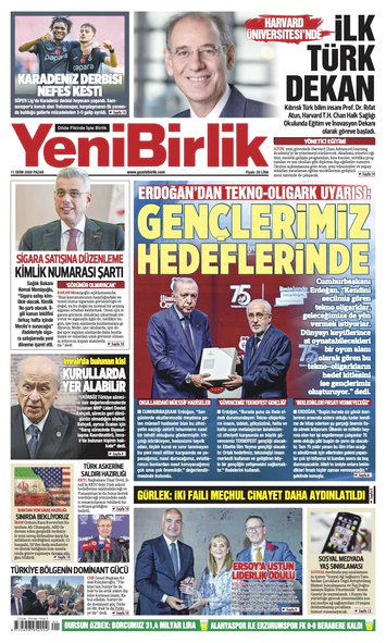 Yeni Birlik Gazetesi | 11 Ekim 2026
