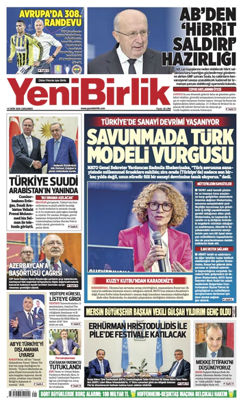 Yeni Birlik Gazetesi | 13 Ekim 2026