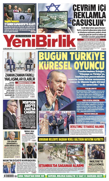 Yeni Birlik Gazetesi | 16 Ekim 2026