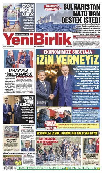 Yeni Birlik Gazetesi | 17 Ekim 2026