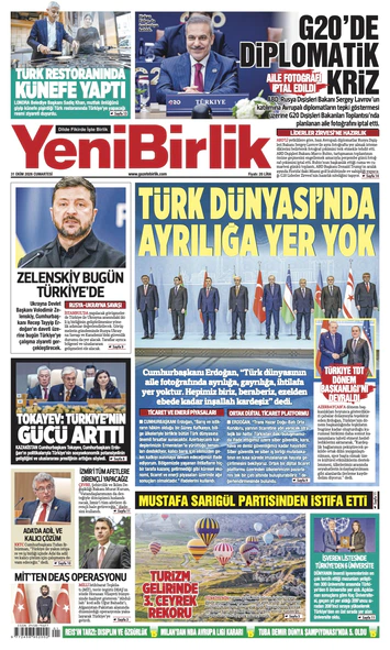 Yeni Birlik Gazetesi | 31 Ekim 2026