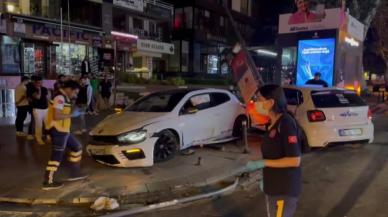 Aynı yönde giden 2 otomobil çarpıştı: Yaralılar var