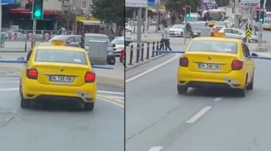 Metrelerce uzunluktaki boruyu aracıyla taşımıştı: O sürücüye ceza kesildi