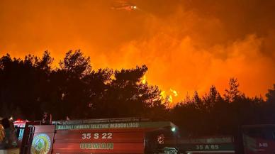 İzmir'de büyük orman yangını: Alevler yerleşim yerlerine yaklaştı, takviye ekip gönderildi
