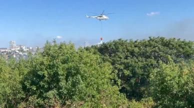 Küçükçekmece Gölü yakınlarında yangın! Tren seferleri durduruldu…