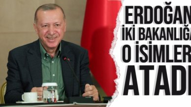 Cumhurbaşkanı Erdoğan'dan iki bakanlığa kritik atamalar