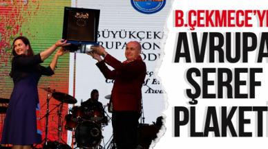 Büyükçekmece’ye Avrupa Şeref Plaketi