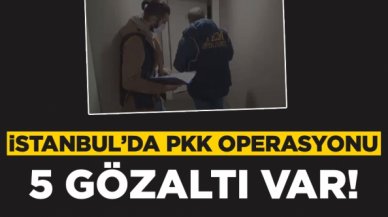 İstanbul'da PKK operasyonu: 5 gözaltı