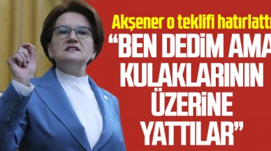 Akşener, Erdoğan'a yaptığı teklifi hatırlattı: Dedim ki 'Suriye'ye gideyim, Esad'la görüşeyim', kulaklarının üstüne yattılar