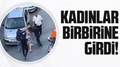 Şişli'de yol verme kavgasını güçlükle ayırdılar