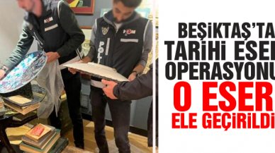 Beşiktaş'ta tarihi eser operasyonu: Sultan Abdülmecit tuğralı vakfiye ele geçirildi