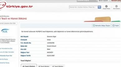 E-Devlet Üzerinden SGK 4A Hizmet Dökümü Nasıl Alınır?