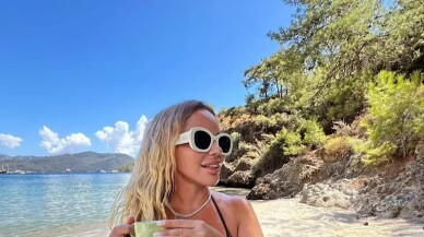 Yazın son keyfini Marmaris'te çıkarıyorlar