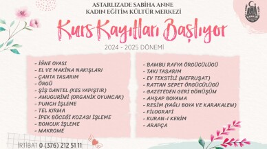 Kadınlara yönelik kurslar için kayıtlar başladı