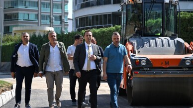 Bornova'da yol yapım çalışmaları tamamlandı