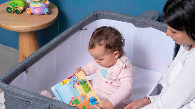 Çilek Mobilya’nın yeni Sallanır Anne Yanı Beşiği ile bebeklere huzur, annelere konfor!