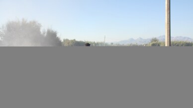 Antalya'da sazlık alanda çıkan yangın söndürüldü