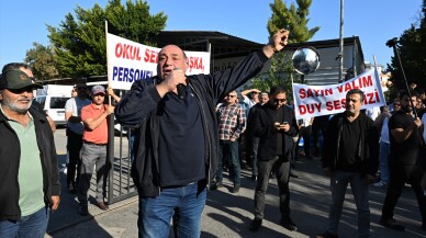 Antalya'da ulaşım esnafı "UKOME" önünde eylem yaptı