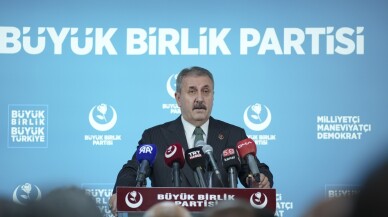 BBP Genel Başkanı Destici, basın toplantısı düzenledi
