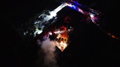 Bilecik'te geri dönüşüm tesisinde çıkan yangın söndürüldü