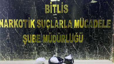 Bitlis'te 3 kilo 100 gram sentetik uyuşturucu ele geçirildi