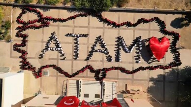 Bodrum'da lise öğrencilerinden "Atam" koreografisi