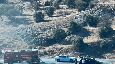 Bodrum'da seyir halindeki cipte çıkan yangın söndürüldü