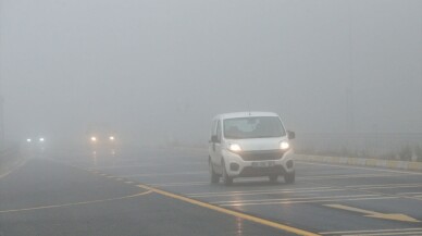 Bolu Dağı'nda sis nedeniyle görüş mesafesi azaldı