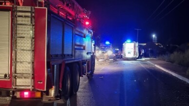 Çorum'da 2 otomobilin çarpıştığı kazada 4 kişi yaralandı