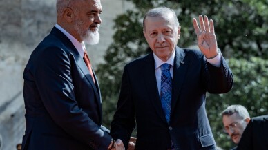 Cumhurbaşkanı Erdoğan, Arnavutluk Başbakanı Rama ile görüştü