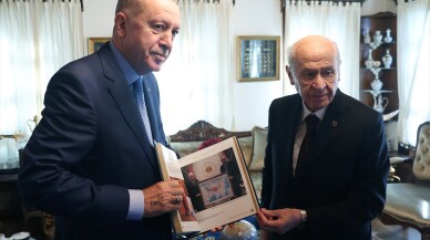 Cumhurbaşkanı Erdoğan, MHP Genel Başkanı Bahçeli ile görüştü