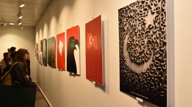 Cumhuriyet'in 101. yılına özel "Gurur Yüz Bir" karma sergisi Samsun'da açıldı