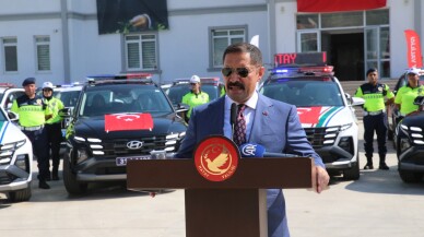 Hatay'da emniyet ve jandarma teşkilatına 111 araç tahsis edildi