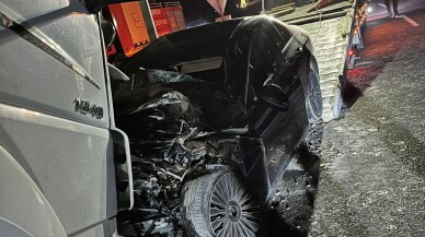 Nevşehir'de tırla çarpışan otomobilin sürücüsü öldü