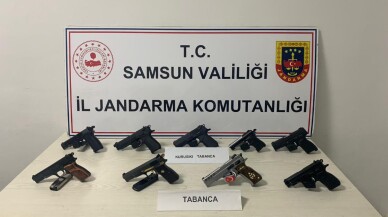 Samsun'da kaçak silah ticareti yaptıkları iddiasıyla 7 kişi yakalandı
