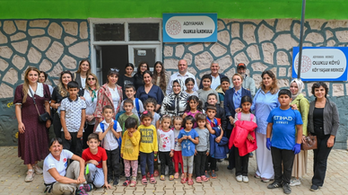 Ultra maratoncu Duran ile Reyhan Kalyoncu, depremzede çocukları ziyaret etti