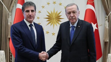 Cumhurbaşkanı Erdoğan, Neçirvan Barzani'yi kabul etti