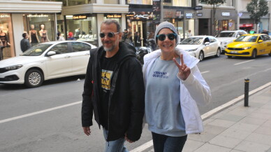 Berna Öztürk sevgilisiyle el ele Nişantaşı'nda