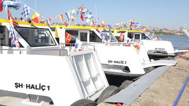 Şehit Hatları deniz dolmuş ile Bosphorus Boat Show'da