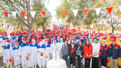 Cumhuriyet Bayramı’nda 3 Bin 450 çalışandan eş zamanlı etkinlik