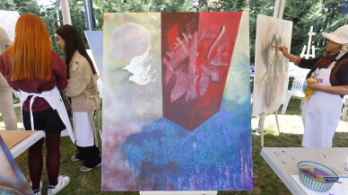 İzmirli ressam TUSAŞ saldırısını resmetti