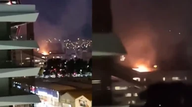 İzmir'de büyük panik! Lüks bina cayır cayır yandı...