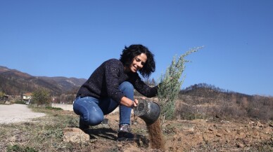 Batı Trakya Türkleri, yangınlardan etkilenen bölgelere fidan dikiyor