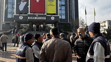 Buca Belediyesi'nde işçiler greve başladı